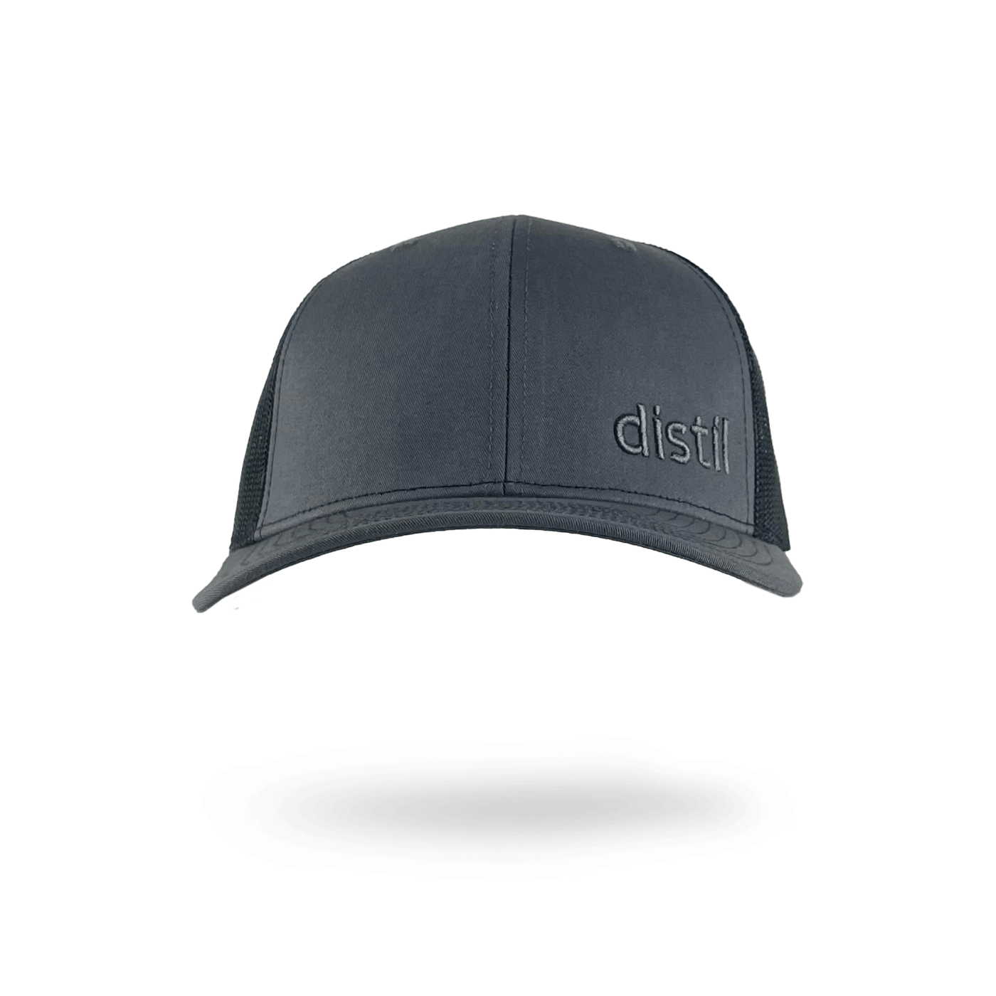 Distil embroidered hat in gray and black